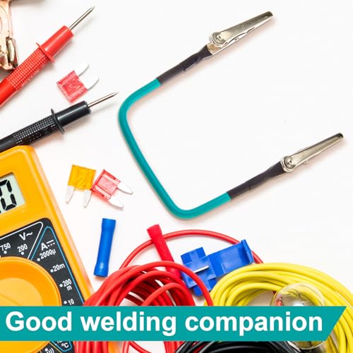 Image of Tandefio 4 Pcs No Hands Wire Holder for Soldering Green Soldering Helping Hands Metal Tool Adjustable Welding Wire Clip Holder for Field Welding Electronics Appliances