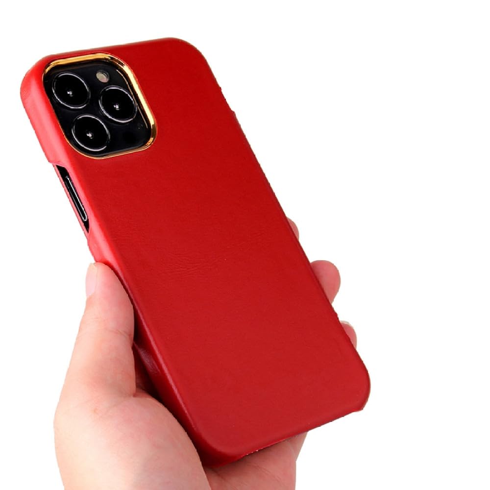 Leanther Funda con Tapa para iPhone 6S 7 8 Plus SE X XR XS 11 14 Pro MAX 12 13 Funda de Cuero con imán Incorporado, Rojo, para iPhone 7 (8) Plus