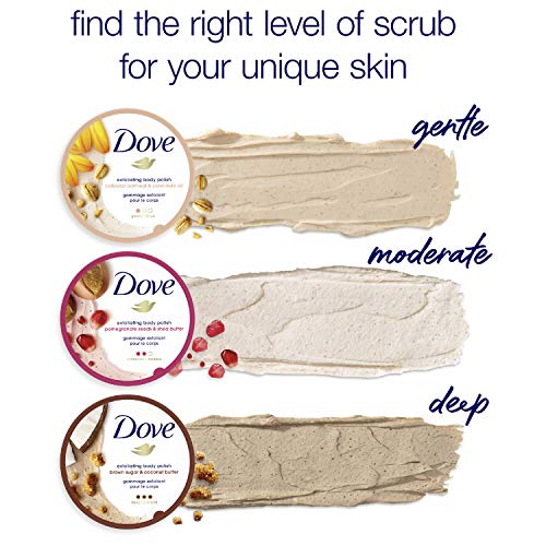 Dove Exfoliating Body Polish Body Scrub Exfoliating Scrub For Dry Skin Crushed Almond And Mango Butter Gently Exfoliates To Reveal Healthy Skin 10.5 Ounce (Pack Of 4) #TOP5