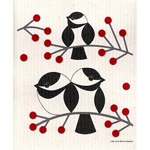 ScandinavianShoppe Swedish Dishcloth - Chickadee