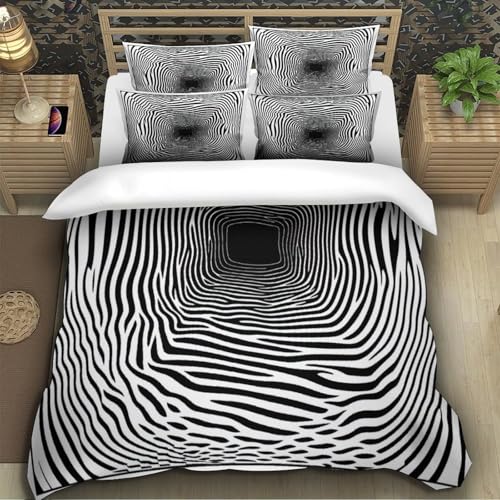 Housse de couette super douce en microfibre résistante 3D - 5