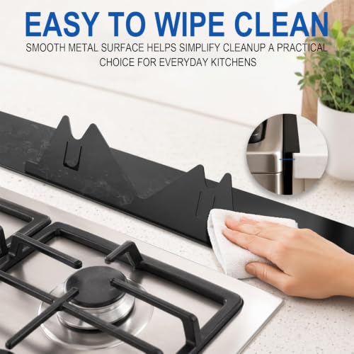 Stainless Steel Stove Gap Covers, Adjustable 13.8–27.5 in Stove Gap Filler by OUPUTUO - Used condition - Image 5