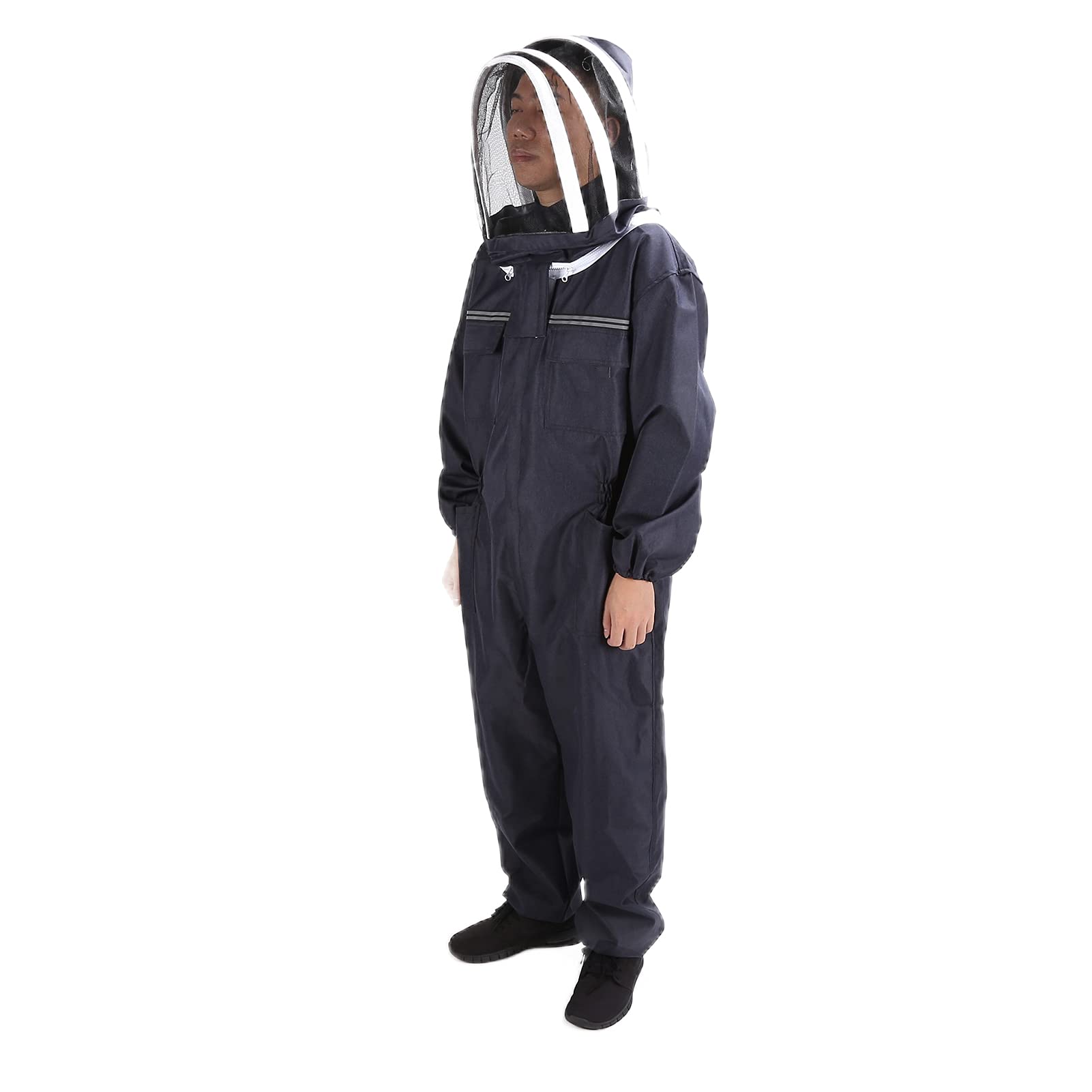 SIXRUN Imkeranzug, Atmungsaktive und Langlebige Schutzkleidung für Imker-Männer, Größe L: 155–173 Cm