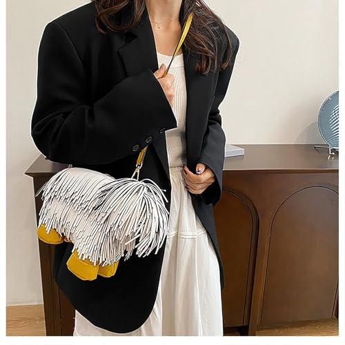 Women Dog Shaped Purse Crossbody Shoulder Bag Handbag PU Leather Unique Novelty Dog Shaped Y2K Cute Animals Purse4