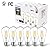 LVWIT ST21 LED Filament Bulb 7W(60 Watt Equivalent) Dimmable 2700K Warm White Vintage Edison Light Bulb E26 Medium Base (6-Pack)