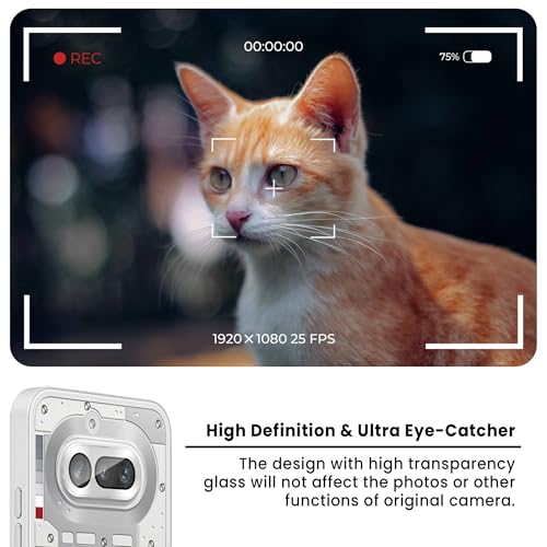 Image of FIRST MART Silver Camera Ring Guard Protector for Nothing Phone 4A | Tempered Glass with Metal Alloy Rings, HD Clear, Scratch Resistant, Case-Friendly | Pack of 1