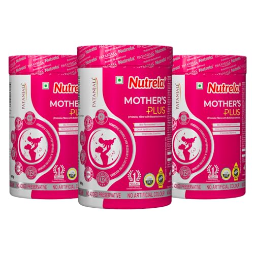 Image of Nutrela Mother`s Plus Protein Supplement Nutrition for Pregnancy & Lactation, No Added Sugar, No Preservative - 400g (Pack of 3)