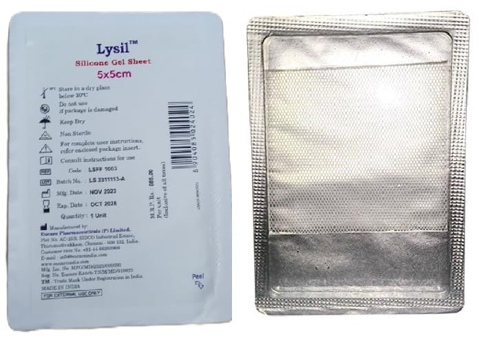 Eucare Lysil Silicone Gel Sheet 5 x 5 cm - 1 count