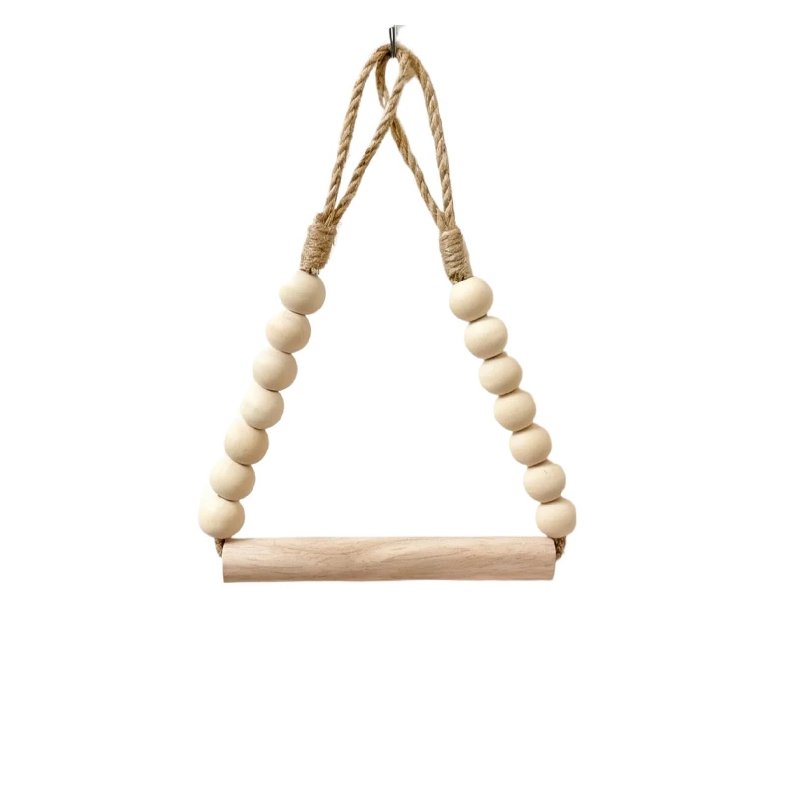 Rope Toilet Roll Holder Wood Bead Toilet Paper Holder