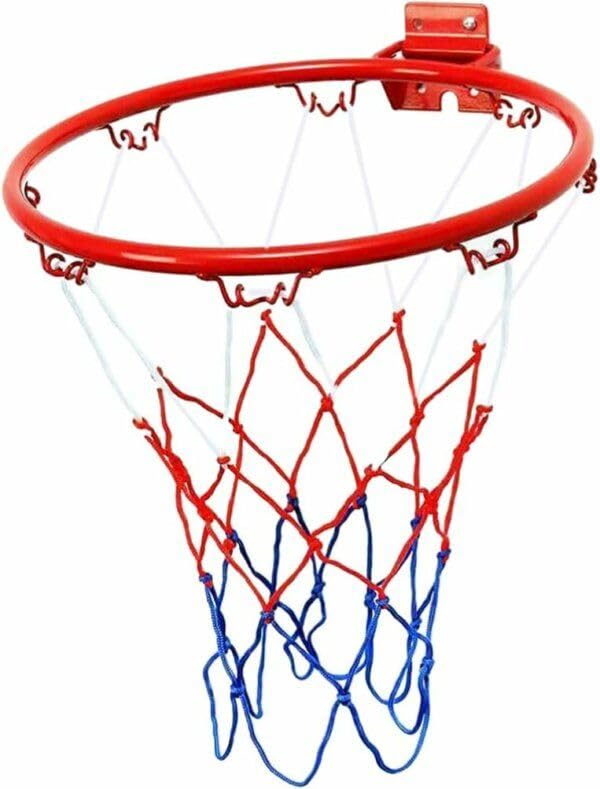 Basketball Ring, Standard Hoop for Indoor and Outdoor Use, 30cm Diameter, Solid Steel Construction 2