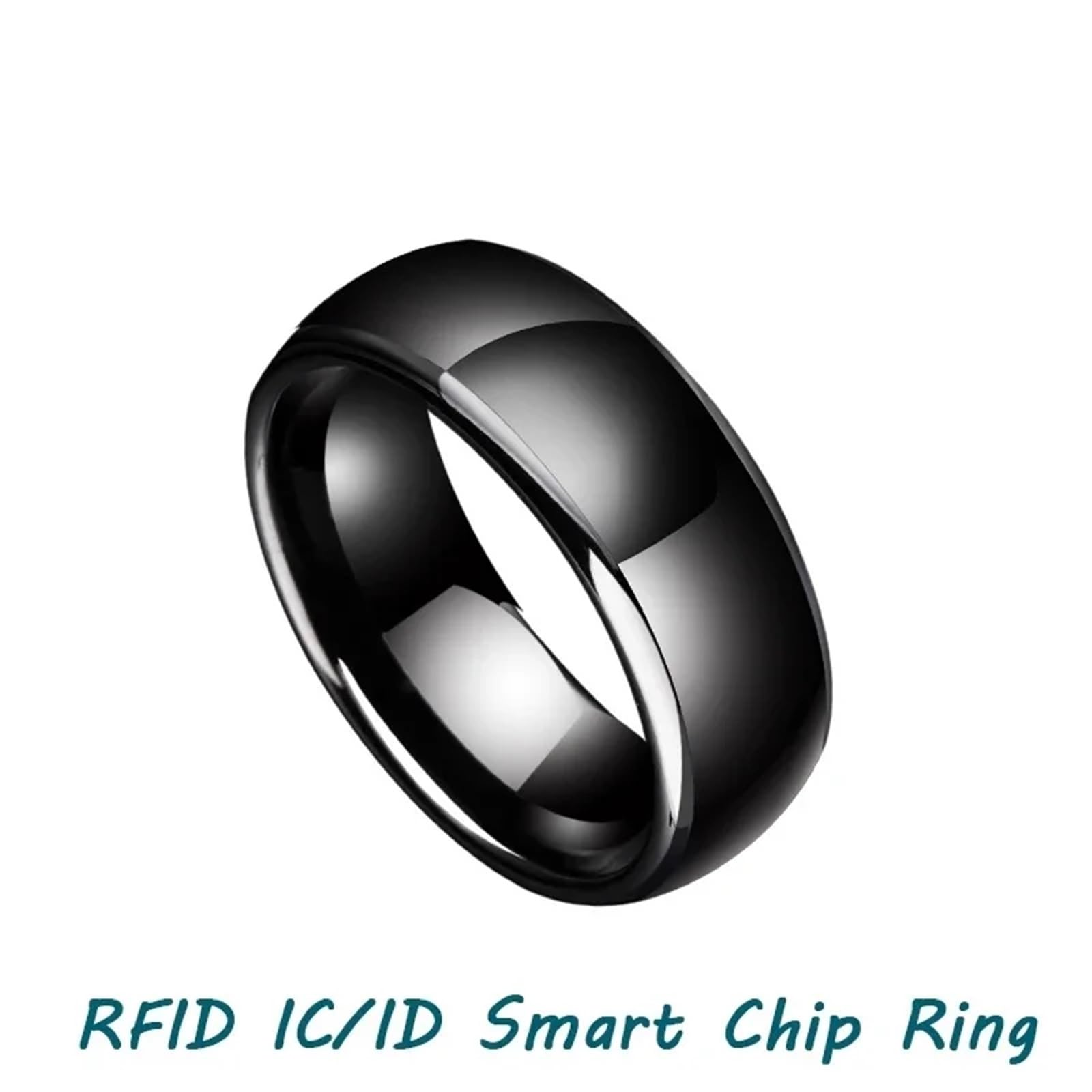 MIELEU RFID T5577 CUID Rewritable Ic/Id Smart Chip Ring Keyfob 125khz Duplicator Token 13.56mhz Copier Badge NFC Changeable Magic Tag(IC Ring-63MM)