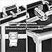 Joligrace Makeup Train Case Organizer Box Professional Multi-Purpose Cosmetic Storage with Sliding Trays, Polish Slots & Mirror, Portable Lockable with Keys, Large Black