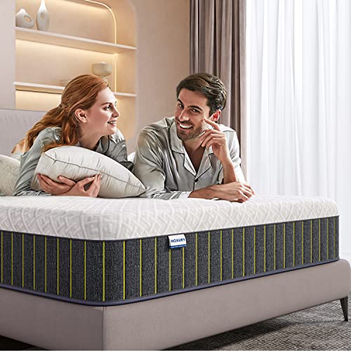 Hoxury Full Size Mattress, 10 Inch Memory Foam Hybrid Mattress In A Box, Individually Wrapped Pocket Coils Innersprings For Motion Isolation/Pressure Relief/Certipur-Us Certified/Medium Firm #TOP4