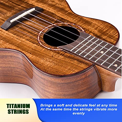 TyhhxNq Concert Ukulélé, 23 Pouces Instrument D’ukulélé en Bois D’acacia pour Adultes Débutants Professionnels avec Sac… - Les Beatles, Paul McCartney, John Lennon, RIngo Starr, George Harrison TyhhxNq Concert Ukulélé, 23 Pouces Instrument D'ukulélé en Bois D'acacia pour Adultes Débutants Professionnels avec Sac… – Image 5