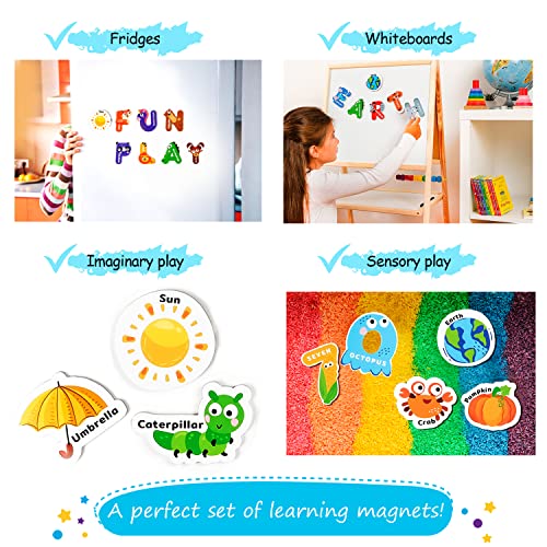 78 Pcs Magnetic Letters And Numbers For Toddlers, Fridge Magnets For Toddlers, Magnets For Kids, Alphabet Magnets, Abc Magnets, Number Magnets, Abc Magnets For Toddlers 1-3 Baby Safe - Simply Magic #TOP5
