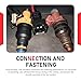 XIZAKEE 4 PCS Fuel Injector Connector, EV1 OBD1 Plug Wire Harness with Plug Clip Pigtail Wiring Loom, Waterproof Shell & Copper Core, Universal for Most Cars, Trucks, SUVs (Black)