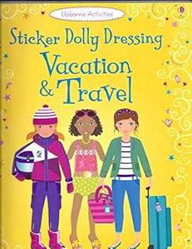 Paperback Sticker Dolly Dressing Vacation and Travel Book