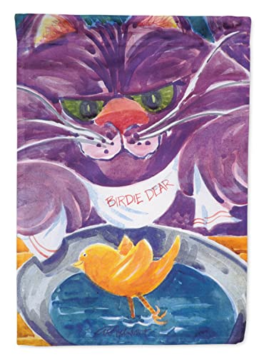 Drapeau maison chat violet grand format résistant intempéries