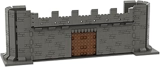 Military Series Scene Building Blocks, 741 PCS Military Castle Walls Gates Scene Building Kit for Soldier Figures, DIY WW2 Military Architecture Compatible with Lego Minifigures