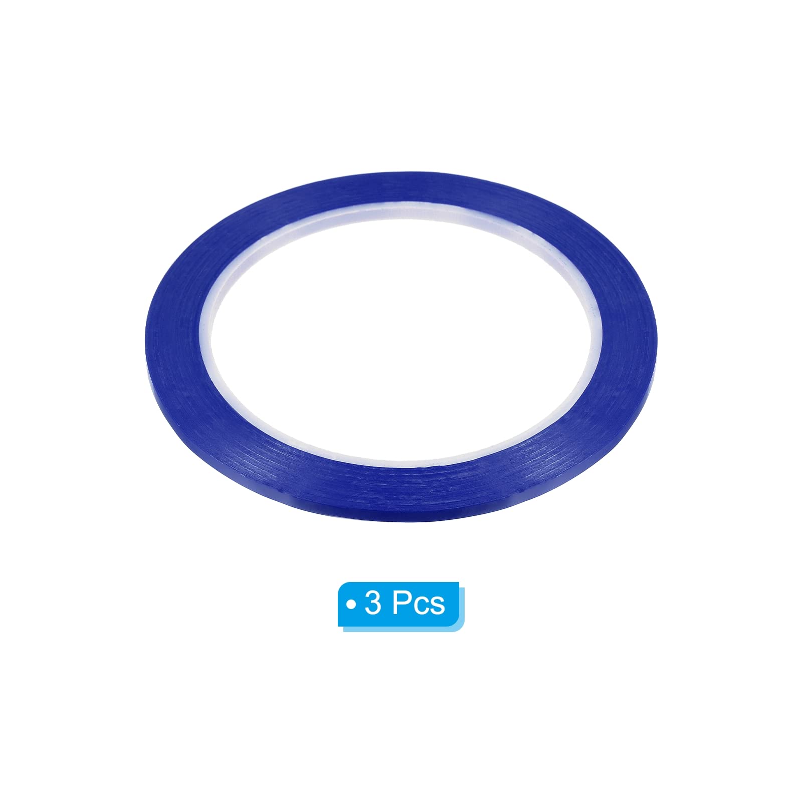 PATIKIL Whiteboard Tape 3mm X 66m, 3 Pack Thin Dry Erase Tape for Graphic Chart Marking DIY Art Blue - Image 3