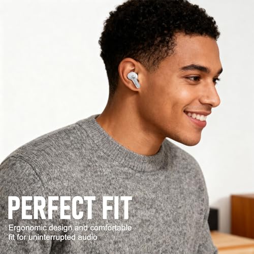 Wireless Bluetooth Earbuds 2-Pack, Black + White Dual Color, with Charging Case, Crisp Call Quality, Quick Pairing for iPhone Android, Lightweight for Gym, Running & Daily Listening - image 7
