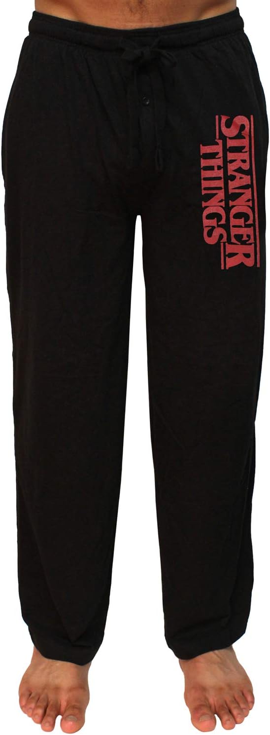 Stranger Things Men's TV Show Original Logo Adult Loungewear Pajama Pants