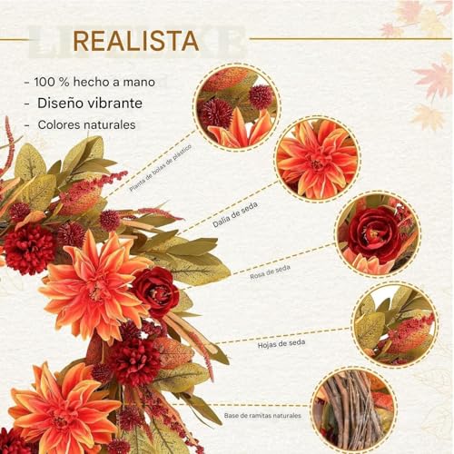 Coronas de hortensias de otoño para pared y puertas: dale un toque acogedor a tu porche o repisa 8