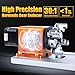 FoxAlien 4th Axis Rotary Engraving Module with 4 Jaw Chuck for Masuter Pro and Masuter 3, Reducing Ratio 30:1 for CNC Router Engraving Machine with NEMA17 Stepper Motor