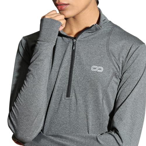 Image of Silvertraq Women's Athleisure Runner Zip Neck T-Shirt