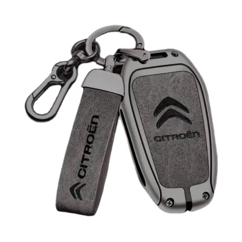 Yourdou Auto Coque de Clé pour Citroen C5 Aircross 2017-2022, Boitier Clé Télécommande Boîtier Clef Étui Clés Smart Key Coque de Protection pour clé de...