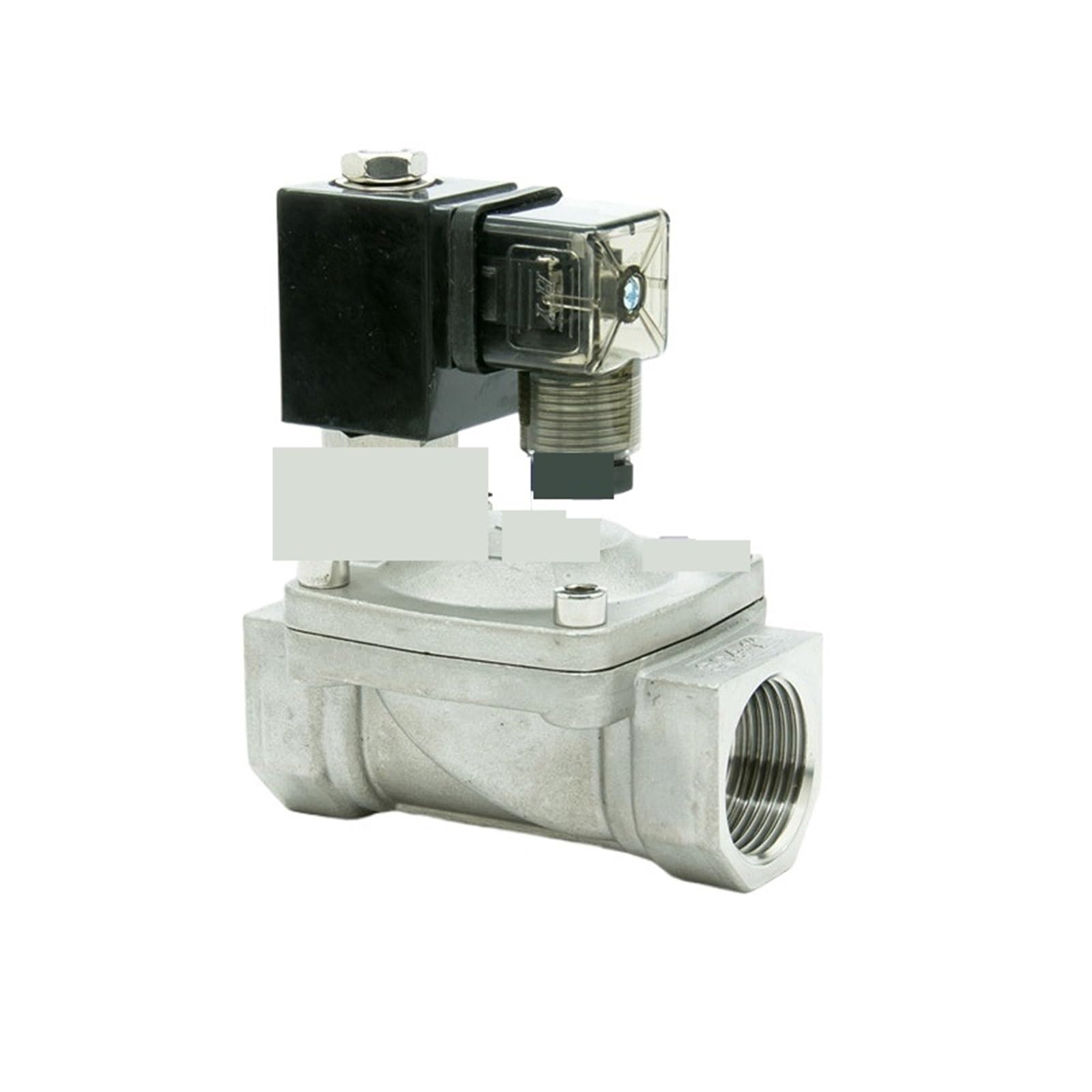 Électrovanne 2 voies normalement fermée AC 220V orifice 35mm inox 304