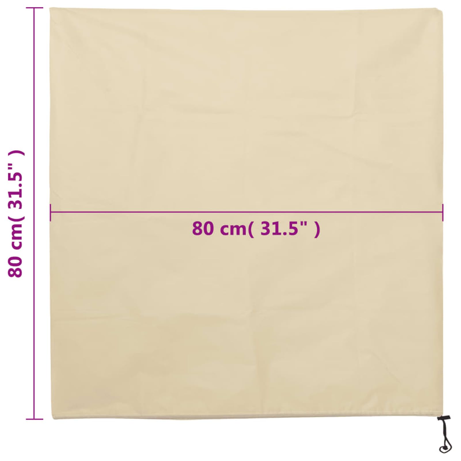 Gecheer Coperture per Piante con Coulisse, Protezione Invernale Antigelo 0,8 x 0,8 m Tessuto Non Tessuto in Polipropilene per Alberelli, Piantine di Frutta, Ortaggi e Fiori