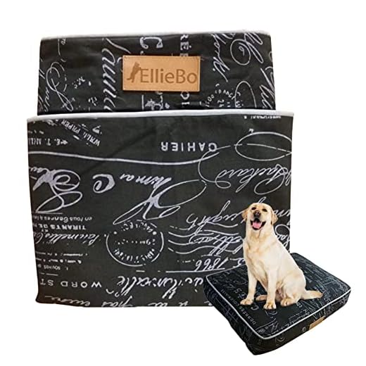 Ellie-Bo Reemplazo Voyager Perro Cama Funda, cm, 117 x 75 cm, 2 x -Large, Negro