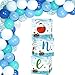 Ofishally One Birthday Decorations Gone Fishing First Birthday Decorations For Boy Gone Fishing Boxes Balloons Birthday Party Supplies Blue White Latex Foil Balloon Arch Kit Fishing Themed Party