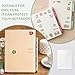 A6 Clear Planner Cover for Hobonichi Original, Transparent PVC Case with Pen Holder Bookmark Card Pockets for Midori Stalogy Notebooks, Waterproof Protective Cover(3-Pack)