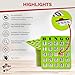 MR CHIPS Jam-Proof Easy-Read Large Print Fingertip Bingo Cards with Sliding Windows 10 Pack in Green Style
