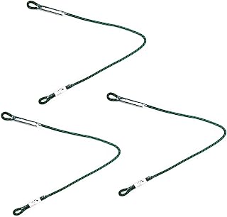 8mm (5/16") Prusik Swen Eye-to-Eye Pre-Sewn 30 inch / 45 inch Climbing Utility Cord Multipurpose for Outdoor Climbing Arborist Mountaineering Rope Black | 45 inch | Pack of 3