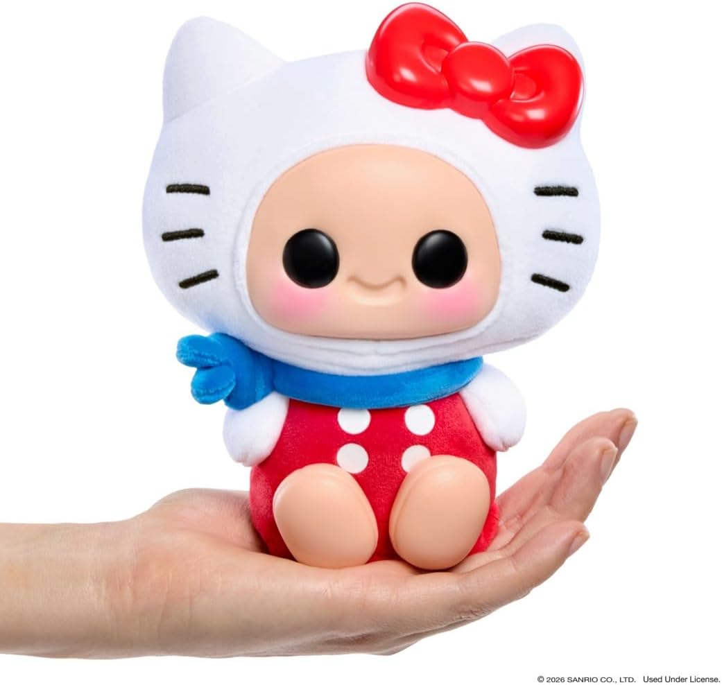 Hyojo Hello Kitty and Friends Series, Blind Box Mixed Material Squishy Collectible, Limited Edition, 3 to Collect, Hello Kitty, My Melody, Chococat,Gift for All Ages