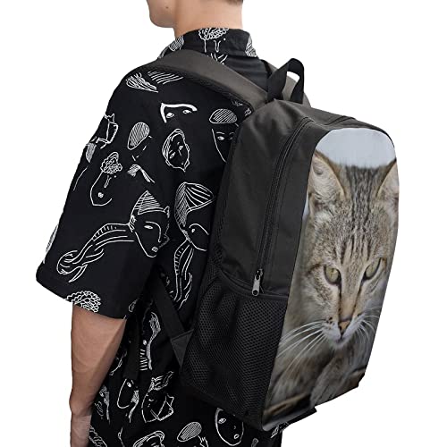 Sac à dos imprimé chat 3D, le compagnon des journées de cours - 4