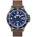 Timex Men's TW4B10700 Expedition Ranger Brown/Gunmetal/Blue Leather Strap Watch