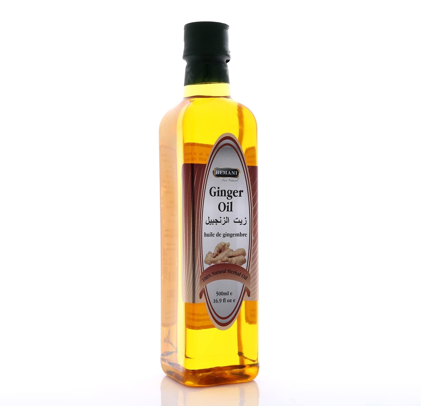 Hemani Ginger Oil, 500 ml, Brown