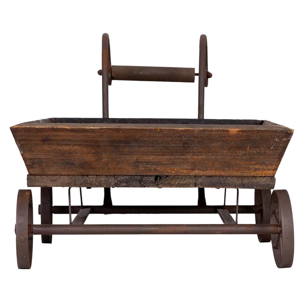 WANDERLUST DECO Carro Expositor de Madera y Metal 65x35.5x31.5h cm