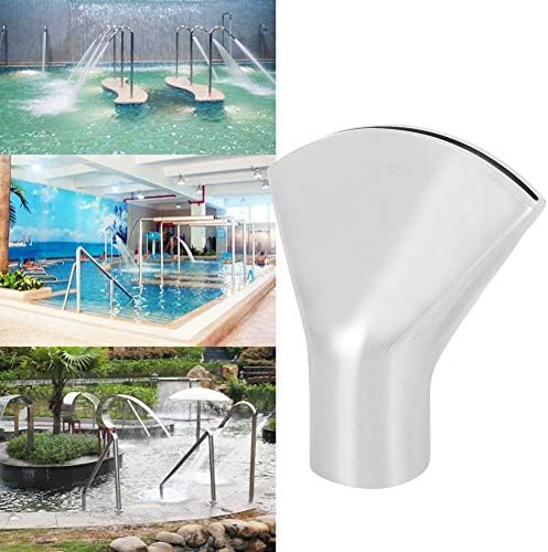Fountain Nozzle, Brass Narrow Directional Fan-Shaped Fountain Nozzle Female Thread Landscape Spray for SPA Swimming Pool(G1in DN25)