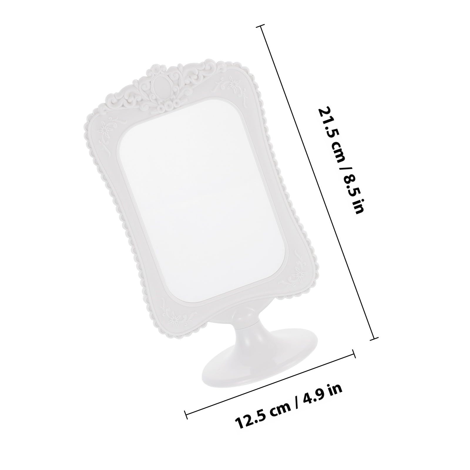 SHINEOFI 10 Piezas Marco de Fotos Marco de Fotografía Creativo 6 Pulgadas Plástico Blanco de Doble Cara Pedestal para Exhibición de Fotografías y Tarjeta de Mesa, Decoración de Sala
