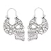 Produktbild Hoveey Ohrringe, hohl, Totenkopf-Blume, hängend, Ohrstecker, Schmuck, Party, Hochzeit, Dekoration