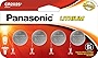 Panasonic CR2025 3.0 Volt Long Lasting Lithium Coin Cell Batteries in Child Resistant, Standards Based Packaging, 4 Pack