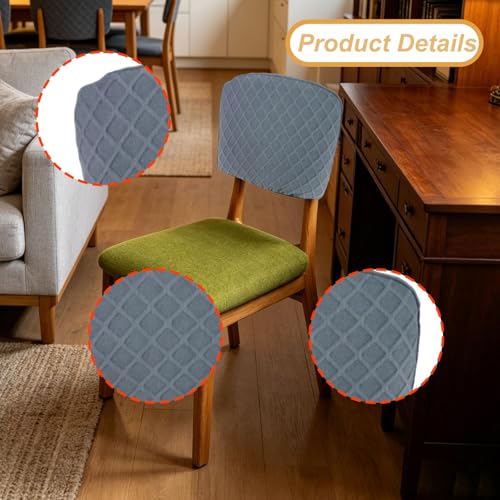Housse de chaise extensible en polyester 52x35 cm pour dossier haut