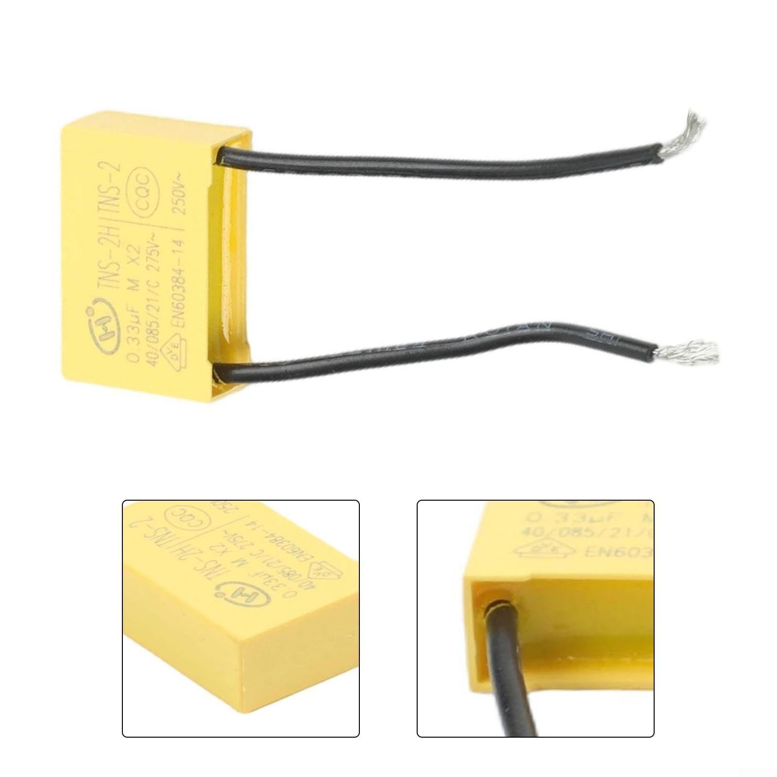 Condensatore motore 0.33uF 250V 275V per utensili elettrici Sostituzione motore compatibile con trapano smerigliatrice sega e altre apparecchiature elettriche