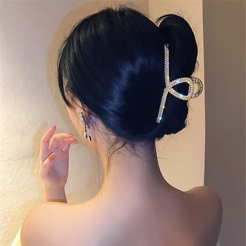 Forcine, fermagli, fermagli for capelli, fermagli for artigli, impugnatura for capelli Fermaglio for capelli con artiglio for capelli in metallo con strass imitazione elegante Fermaglio for capelli ge