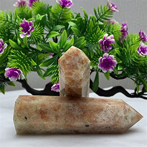 Pierre de soleil naturelle AMUCK 5-6 cm | Pointe en cristal fait main